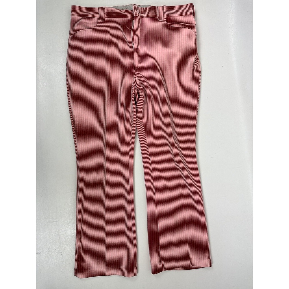 Wrangler Candy Stripe‎ Red Polyester Pants Men's Size 40 x 30 Vintage
